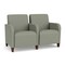 Lesro Siena Lounge Reception 2 Seat Tandem Seating, Walnut, OH Eucalyptus Upholstery SN2103 - alternate 1